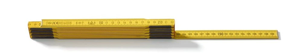 Hultafors P606G DU Duimstok - Hout - Geel - 2m - 106610 - Afbeelding 2